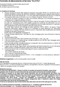 Contratto di abbonamento al Servizio "tin.it Pro"