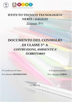 DOCUMENTO DEL CONSIGLIO DI CLASSE 5 A - ISTITUTO TECNICO TECNOLOGICO NERVI - GALILEI