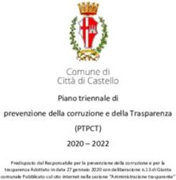 (PTPCT) Piano triennale di prevenzione della corruzione e della Trasparenza