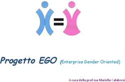 Progetto EGO (Enterprise Gender Oriented) - A cura della prof.ssa Mariella Calabresi