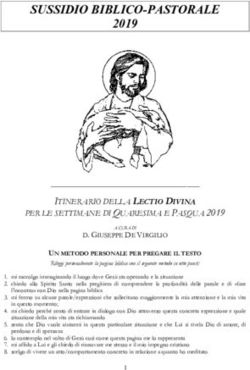 SUSSIDIO BIBLICO-PASTORALE 2019 - La parte buona