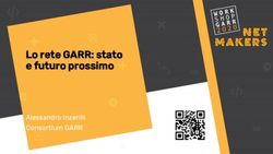Lo rete GARR: stato e futuro prossimo - Alessandro Inzerilli Consortium GARR