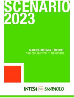 SCENARIO 2023 - MACROECONOMIA E MERCATI AGGIORNAMENTO 1 TRIMESTRE - Intesa Sanpaolo