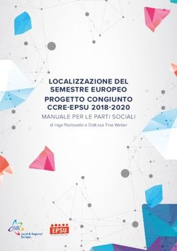 LOCALIZZAZIONE DEL SEMESTRE EUROPEO PROGETTO CONGIUNTO CCRE-EPSU 2018-2020 - MANUALE PER LE PARTI SOCIALI