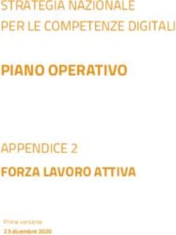 PIANO OPERATIVO STRATEGIA NAZIONALE PER LE COMPETENZE DIGITALI - APPENDICE 2 FORZA LAVORO ATTIVA - Repubblica Digitale