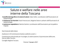 Salute e welfare nelle aree interne della Toscana