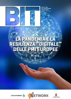 LA PANDEMIA E LA RESILIENZA "DIGITALE" DELLE PMI EUROPEE
