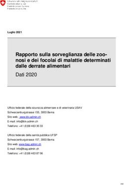 Rapporto sulla sorveglianza delle zoo- nosi e dei focolai di malattie determinati dalle derrate alimentari