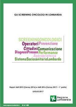 GLI SCREENING ONCOLOGI IN LOMBARDIA - LUGLIO 2017 Report dati 2015 (Survey 2016) e dati 2016 (Survey 2017 - 1 parte) - Regione Lombardia