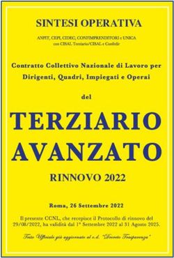 SINTESI OPERATIVA - RINNOVO 2022 - Cisal Terziario
