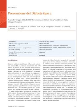 Prevenzione del Diabete tipo 2