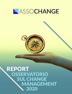 REPORT OSSERVATORIO SUL CHANGE MANAGEMENT 2020 - AssoChange