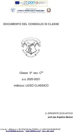 DOCUMENTO DEL CONSIGLIO DI CLASSE - a.s. 2020-2021 indirizzo: LICEO CLASSICO Classe 5a sez. CM