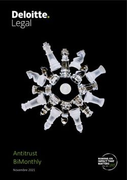 ANTITRUST BIMONTHLY NOVEMBRE 2021 - DELOITTE