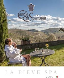 LA PIEVE SPA - EXCLUSIVE TUSCAN RESORT & SPA - Castello di Spaltenna