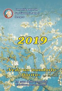 2019 "Vedo un mandorlo fiorito" (cfr Ger 1,11) - Parrocchia Ceredo