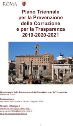 Piano Triennale per la Prevenzione della Corruzione e per la Trasparenza 2019-2020-2021