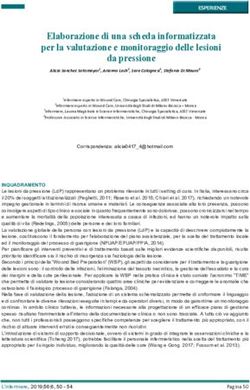 Elaborazione di una scheda informatizzata per la valutazione e monitoraggio delle lesioni da pressione