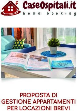 PROPOSTA DI GESTIONE APPARTAMENTI PER LOCAZIONI BREVI