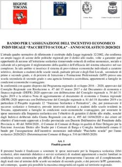 BANDO PER L'ASSEGNAZIONE DELL'INCENTIVO ECONOMICO INDIVIDUALE "PACCHETTO SCUOLA" - ANNO SCOLASTICO 2020/2021 - Comune di Barga