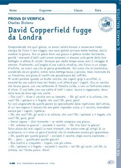 David Copperfield fugge da Londra - PROVA DI VERIFICA - SEI Editrice