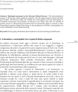 L'autonomia municipale nell'ordinamento federale messicano