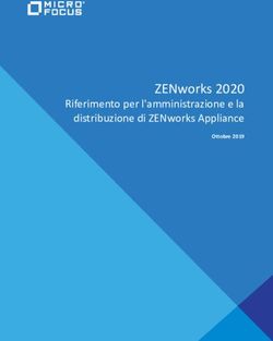 ZENworks 2020 Riferimento per l'amministrazione e la distribuzione di ZENworks Appliance Ottobre 2019