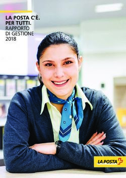LA POSTA C'È. PER TUTTI. RAPPORTO DI GESTIONE 2018