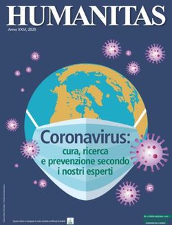 Coronavirus: e prevenzione secondo cura, ricerca i nostri esperti - Anno XXVI, 2020 - Humanitas Mater Domini