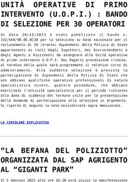 UNIT&Agrave; OPERATIVE DI PRIMO INTERVENTO (U.O.P.I.) : BANDO DI SELEZIONE PER 30 OPERATORI