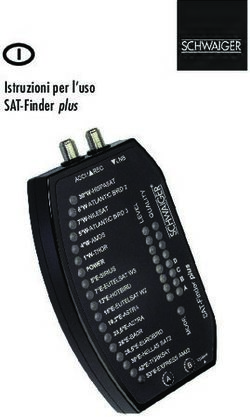 I Istruzioni per l'uso SAT-Finder plus - Schwaiger GmbH