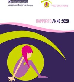 Rapporto Anno 2020 Assessorato Montagna, Aree Interne, Programmazione Territoriale, Pari Opportunità