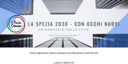Piano di rigenerazione urbanae umanaper la città della Spezia e il Golfo dei Poeti. La Spezia, 13 febbraio 2021