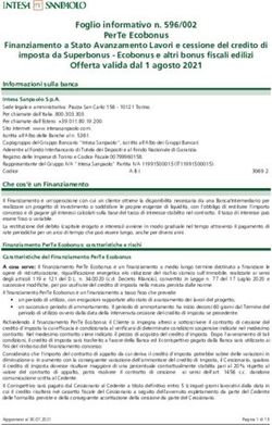 Foglio informativo n. 596/002 PerTe Ecobonus Finanziamento a Stato Avanzamento Lavori e cessione del credito di imposta da Superbonus - Ecobonus e ...