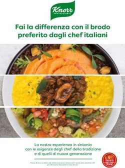 Fai la di erenza con il brodo preferito dagli chef italiani