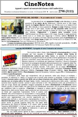 CineNotes Appunti e spunti sul mercato del cinema e dell'audiovisivo - Lombardia Spettacolo