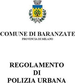 REGOLAMENTO DI POLIZIA URBANA - COMUNE DI BARANZATE PROVINCIA DI MILANO