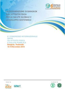 LA DICHIARAZIONE DI BANGKOK SULL'ATTIVIT&Agrave; FISICA PER LA SALUTE GLOBALE E LO SVILUPPO SOSTENIBILE - 6 CONGRESSO INTERNAZIONALE ISPAH SU ATTIVIT&Agrave; ...