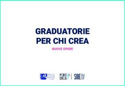 GRADUATORIE PER CHI CREA - NUOVE OPERE - Siae