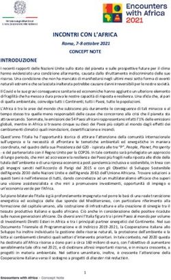INCONTRI CON L'AFRICA - Ministero degli Affari Esteri