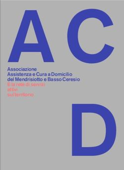 CAAssociazione Assistenza e Cura a Domicilio del Mendrisiotto e Basso Ceresio E la rete di servizi attivi sul territorio - ACD Mendrisiotto