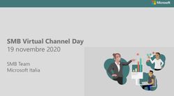 SMB Virtual Channel Day 19 novembre 2020 - SMB Team Microsoft Italia - SMB Virtual Channel Day - Italia Cloud Champion