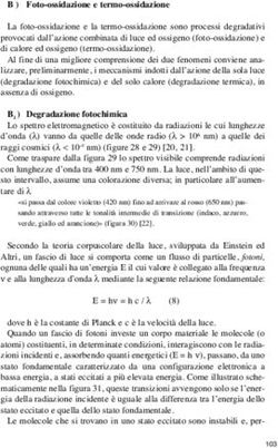 B Foto-ossidazione e termo-ossidazione