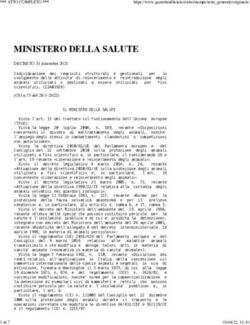 MINISTERO DELLA SALUTE - Horse Angels