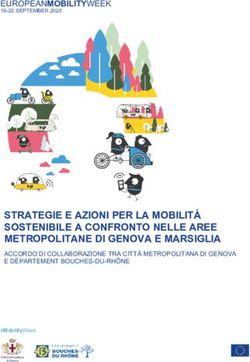STRATEGIE E AZIONI PER LA MOBILIT&Agrave; SOSTENIBILE A CONFRONTO NELLE AREE METROPOLITANE DI GENOVA E MARSIGLIA - ACCORDO DI COLLABORAZIONE TRA CITT&Agrave; ...