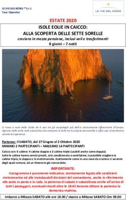 ESTATE 2020 ISOLE EOLIE IN CAICCO: ALLA SCOPERTA DELLE SETTE SORELLE