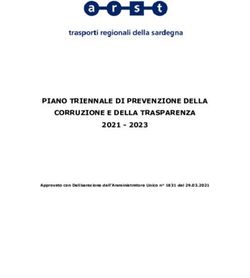 PIANO TRIENNALE DI PREVENZIONE DELLA CORRUZIONE E DELLA TRASPARENZA 2021 - 2023 Approvato con Deliberazione dell'Amministratore Unico n 1831 ...