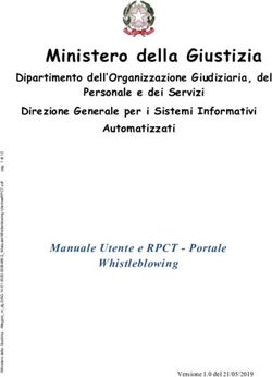Ministero della Giustizia - Dipartimento dell'Organizzazione Giudiziaria, del - Ministero ...