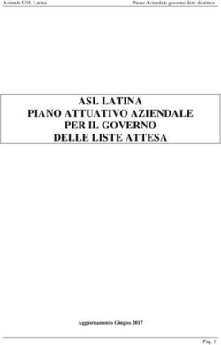 ASL LATINA PIANO ATTUATIVO AZIENDALE PER IL GOVERNO DELLE LISTE ATTESA