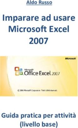 Imparare ad usare Microsoft Excel 2007 - Guida pratica per attivit&agrave; (livello base) - Aldo Russo